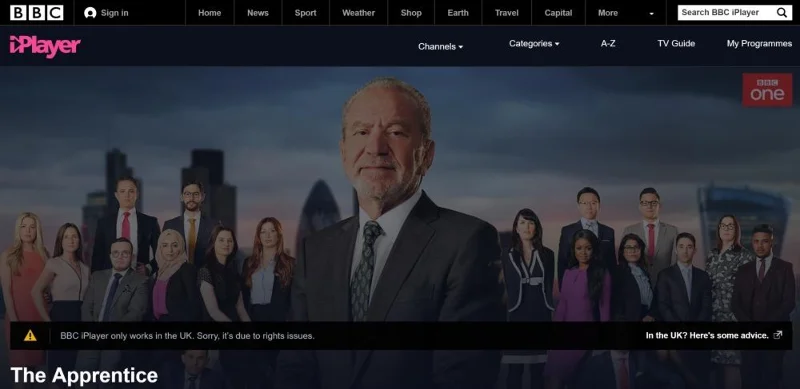 Comment regarder The Apprentice en direct en ligne en dehors du Royaume-Uni