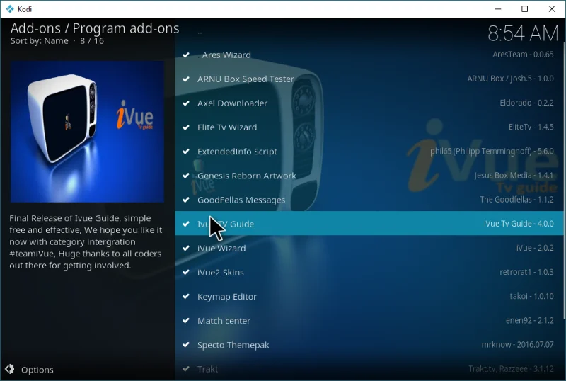 Guia de TV IVUE 2 Kodi Add-on: Instalação e Análise