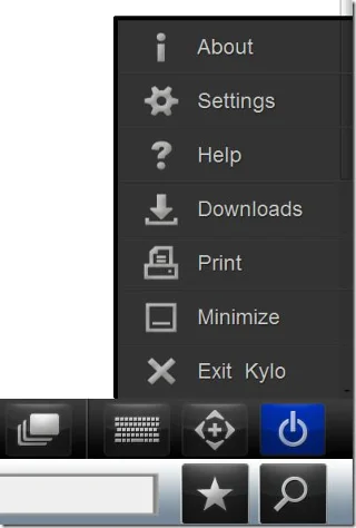 Kylo: Navegador web para televisores HD de gran tamaño
