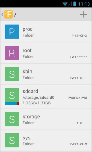 GFile è un semplice gestore di file per Android con un'interfaccia ispirata a Gmail