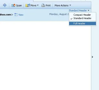 Windows Live メール、Gmail、Yahoo! メールで送信者の IP アドレスを確認する方法