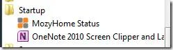 Rimuovi OneNote 2010 Screen Clipper dall'avvio