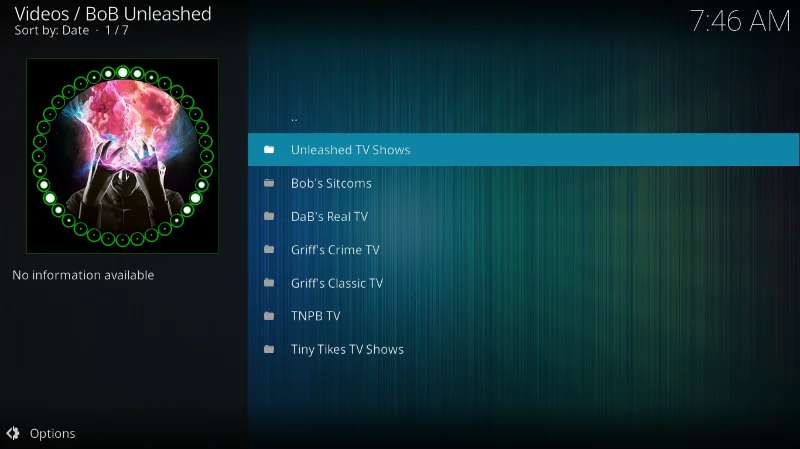 Add-on BoB Unleashed, libera la potenza di Kodi