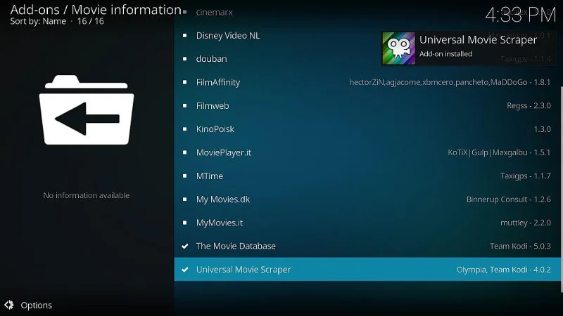 IMDB su Kodi: come estrarre informazioni da IMDB su Kodi