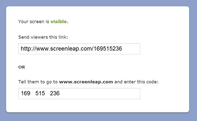 Screenleap: общий доступ к экрану одним щелчком мыши без регистрации [Веб]