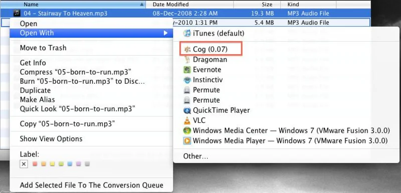 Cog: lettore musicale semplice e veloce per Mac