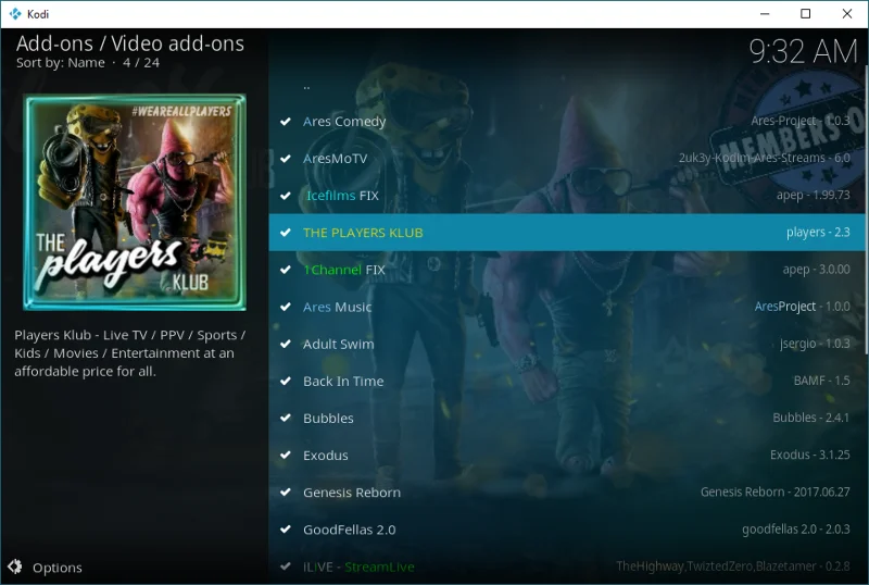 PlayersKlub Kodi-Add-on, über 700 IPTV-Kanäle ansehen: Installationsanleitung