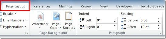 Wasserzeichen in Word 2010