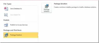 Access 2010: Assistent für Windows Installer-Paketlösungen