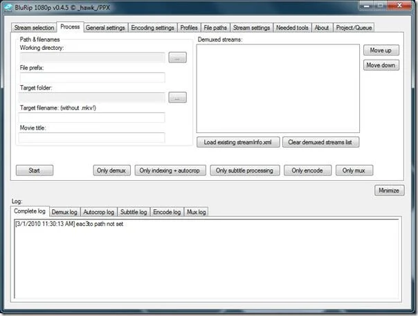 BluRip: Convertidor de Blu-ray a MKV