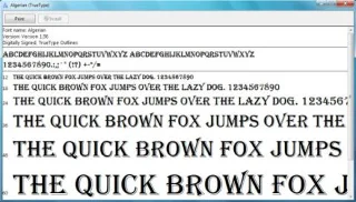 探索 Windows 7 字型管理器