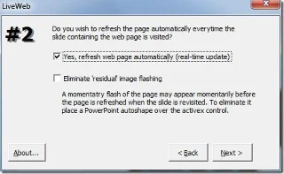 Einfügen von Live-Webseiten in die PowerPoint-Präsentationsfolie