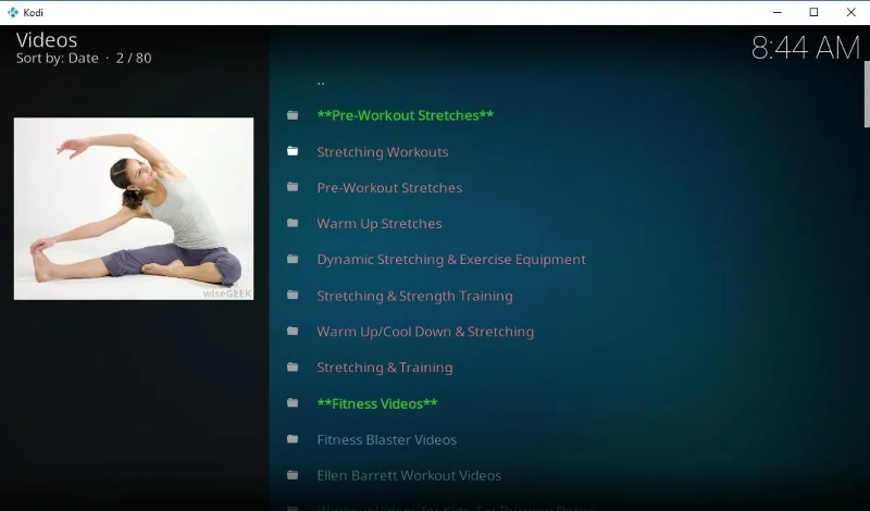 Дополнение Ares Fitness для Kodi: как смотреть тренировки на Kodi с помощью Ares Fitness