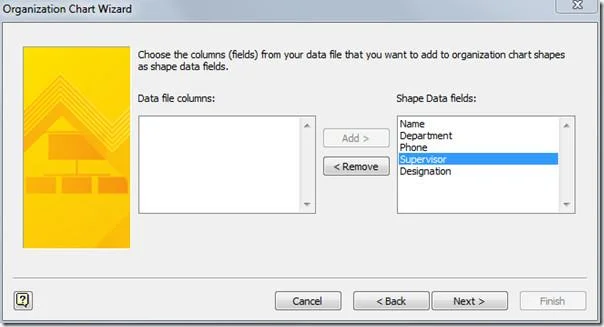 Organigramm in Visio 2010 aus Excel-Tabelle erstellen