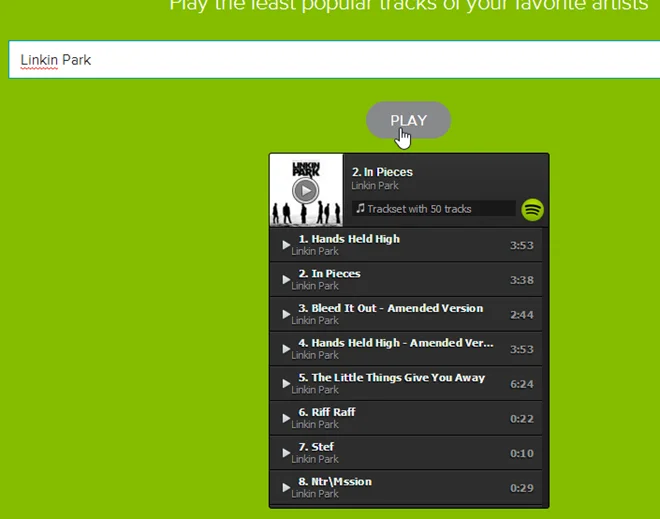聆聽 Spotify 上播放次數最少的長尾歌手的歌曲