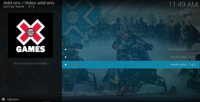 Дополнение X Games Kodi: как установить и стоит ли его использовать?