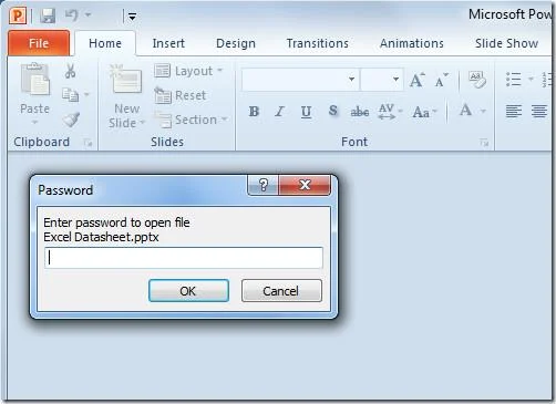 Защита паролем презентации PowerPoint 2010 [Шифрование]