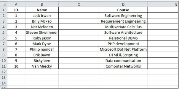 Excel 2010: Spaltendaten in zwei aufteilen [Zellen analysieren]
