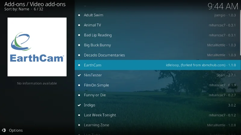 EarthCam-Add-on für Kodi – Installationsanleitung, um die Welt zu sehen