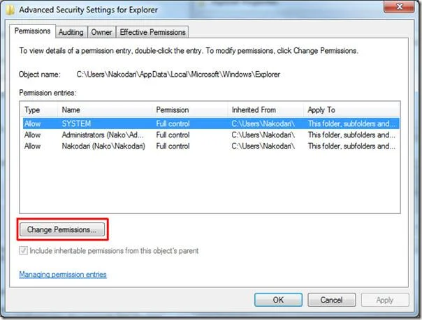 Detener o evitar que Windows 7 elimine la caché de miniaturas