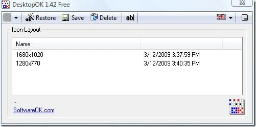 Guardar y restaurar la posición de los iconos del escritorio en Windows