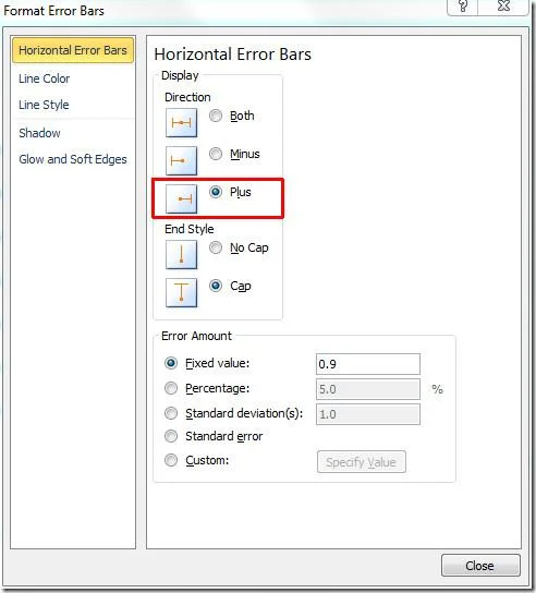 Excel 2010: Fehlerbalken