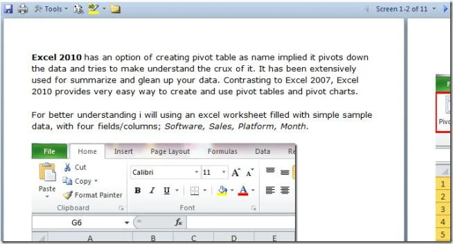 Word 2010: So lesen Sie im Vollbildmodus