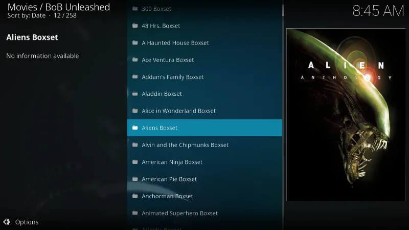 Add-on BoB Unleashed, libera la potenza di Kodi