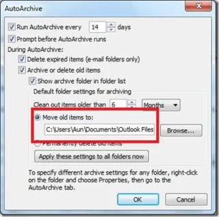 Outlook 2010: E-Mail-Nachrichten automatisch archivieren