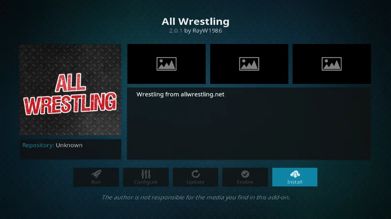 All Wrestling Kodi Add-on – Installation und geführte Tour
