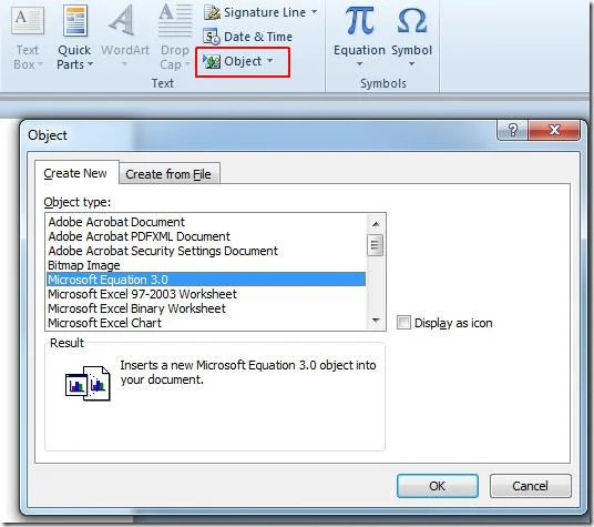 Fügen Sie mathematische Gleichungen mit dem Formel-Editor von Word 2010 hinzu