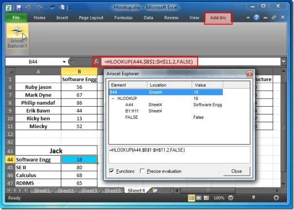 Analizza le formule e migliora la funzionalità Traccia precedenti e dipendenti di Excel 2010