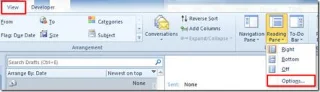Outlook 2010: Elemente als gelesen markieren, wenn sie im Lesebereich angezeigt werden