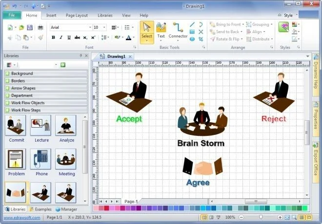 Edraw Mind Map: Erstellen Sie Diagramme mit MS Office-Integration