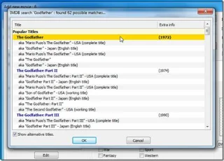 DVD電影資料庫軟體EMDB