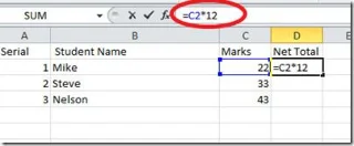 Formeln und Funktionen in Excel 2010