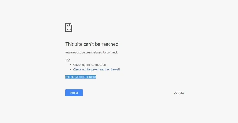 ERR_CONNECTION_REFUSED: Cómo solucionar este error del navegador