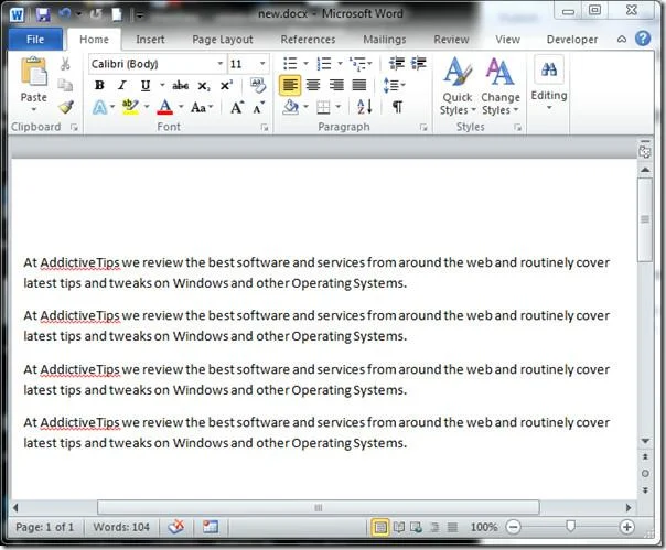 Änderungen im Word 2010-Dokument nachverfolgen