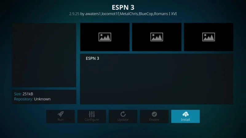 Installieren Sie das ESPN 3-Add-on für Kodi – Sehen Sie Live-Sport mit ESPN 3