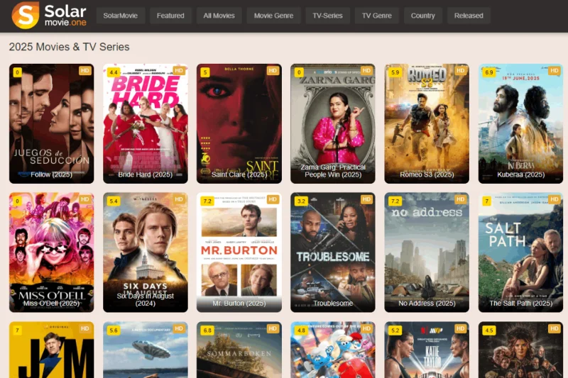 SolarMovie: Filme und Fernsehsendungen kostenlos online ansehen