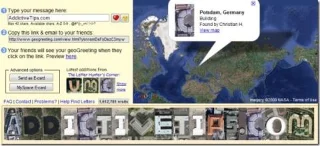 GeoGreeting – отправьте приветственное сообщение с буквами, составленными из изображений зданий с высоты птичьего полета