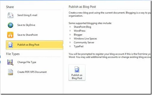 Techniken zur Dokumentfreigabe in Word 2010
