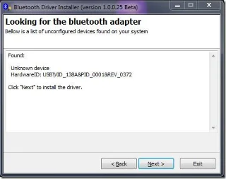 在Windows 7中安裝藍牙驅動程式