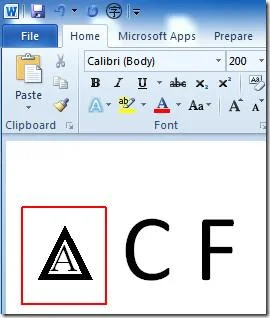 Word 2010: Zeichen einschließen