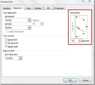Excel 2010: Ausrichtung von Text in Zellen ändern