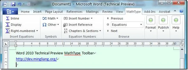 Office Word 2010 MathType Fix: Formeleditor ersetzen