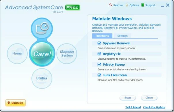 Advanced System Careを無料でダウンロード