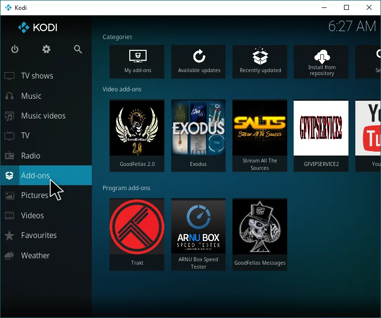 Complemento Goodfellas 2.0 para Kodi: como instalar e usar facilmente