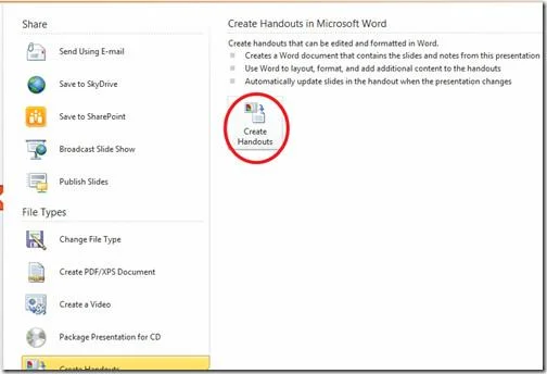 PowerPoint 2010: Präsentationshandouts in Word erstellen [Tipps]