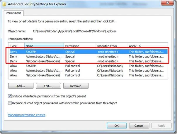 Detener o evitar que Windows 7 elimine la caché de miniaturas